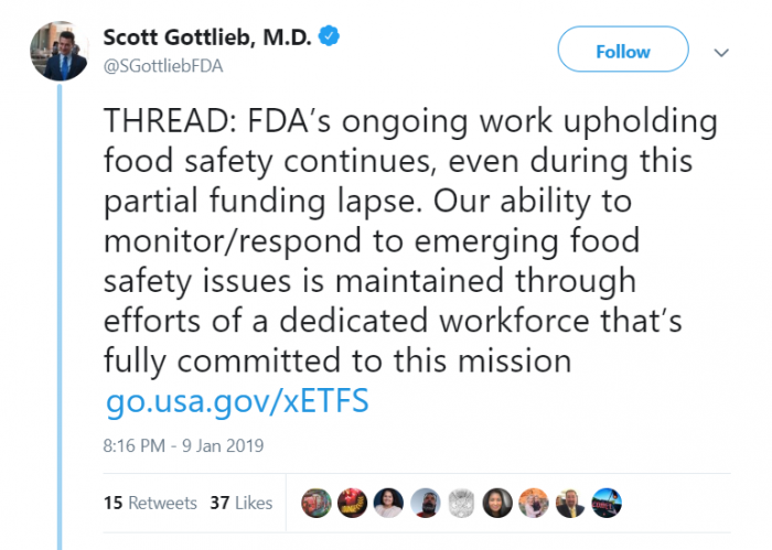 FDA feels the impact of the partial government shutdown